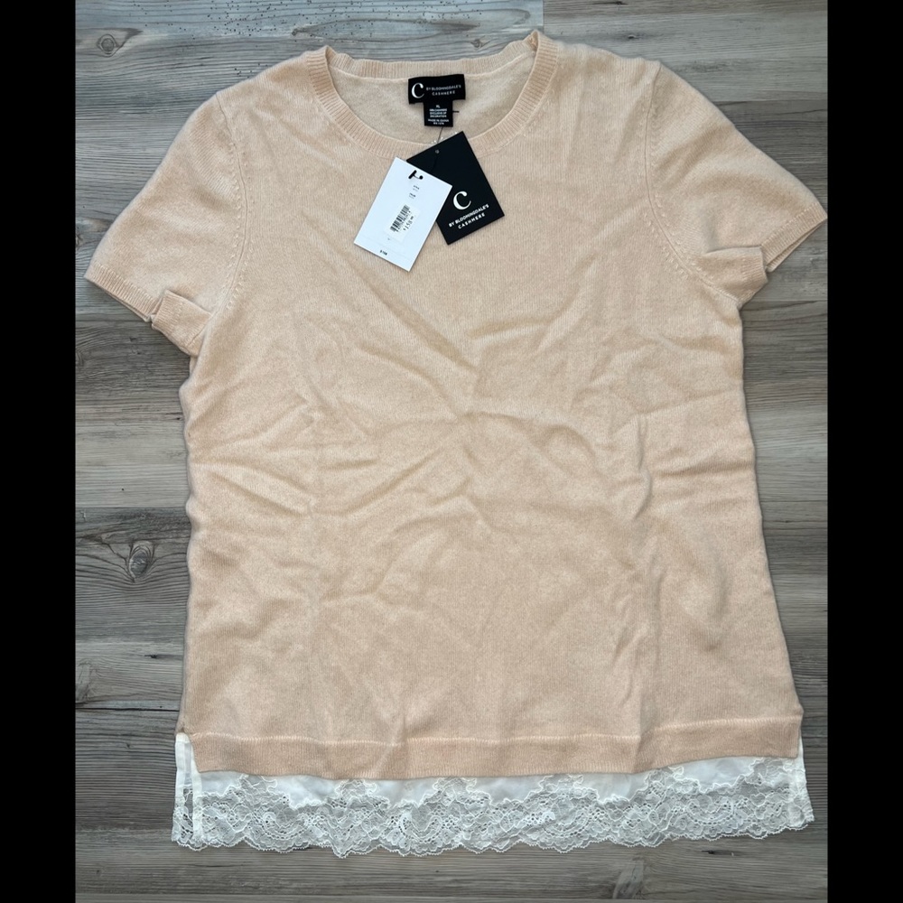 BLOOMINGDALE’S Nude Cashmere Sweater